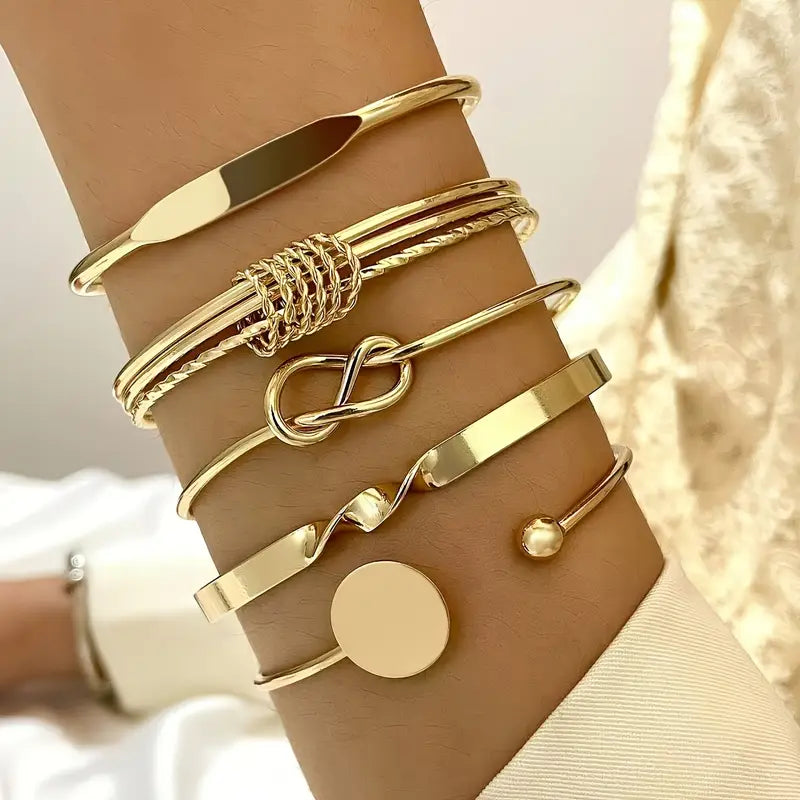 Knotted Elegance Bracelet Set