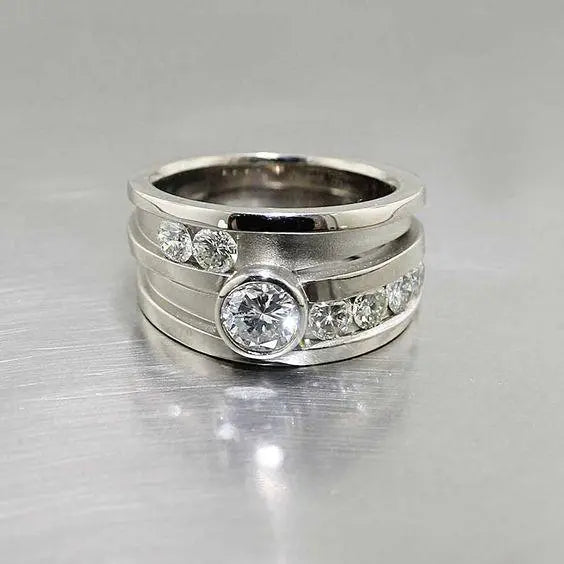 Layered Glass Ring