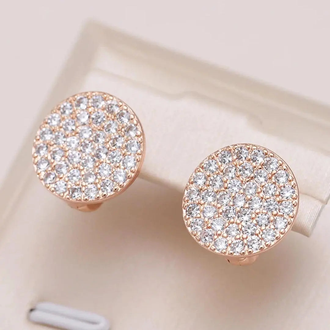 Gold Shiny Plate Earrings