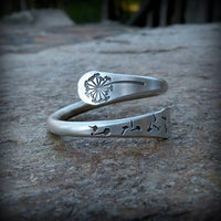 Vintage Open Dandelion Ring