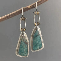 Vintage Mechanical Green Earrings