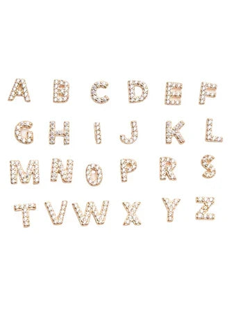 Initial Earring 1pc | Gold 16k
