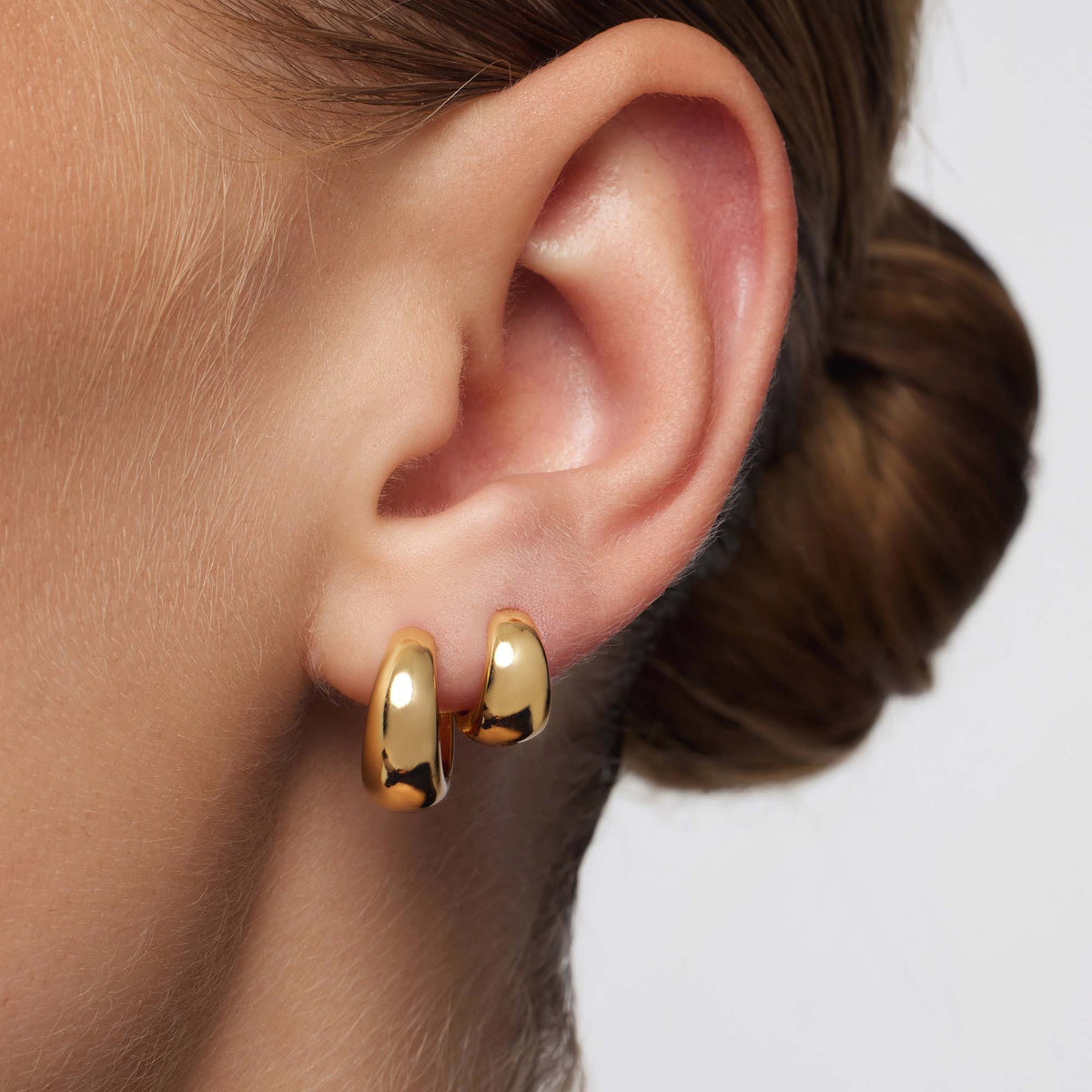 Rue Mini Hoops | Gold 18k