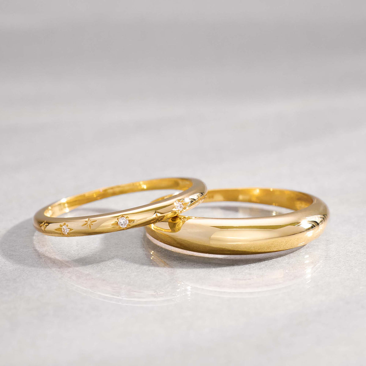Midi Dome Ring | Gold 14k
