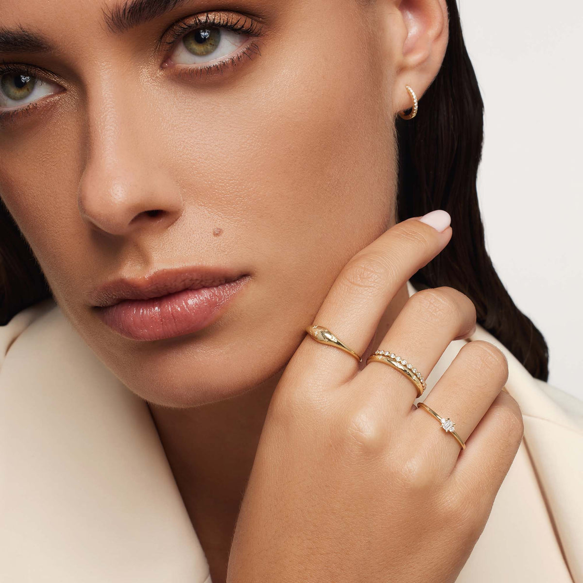 Diamond Dome Ring | Gold 14k
