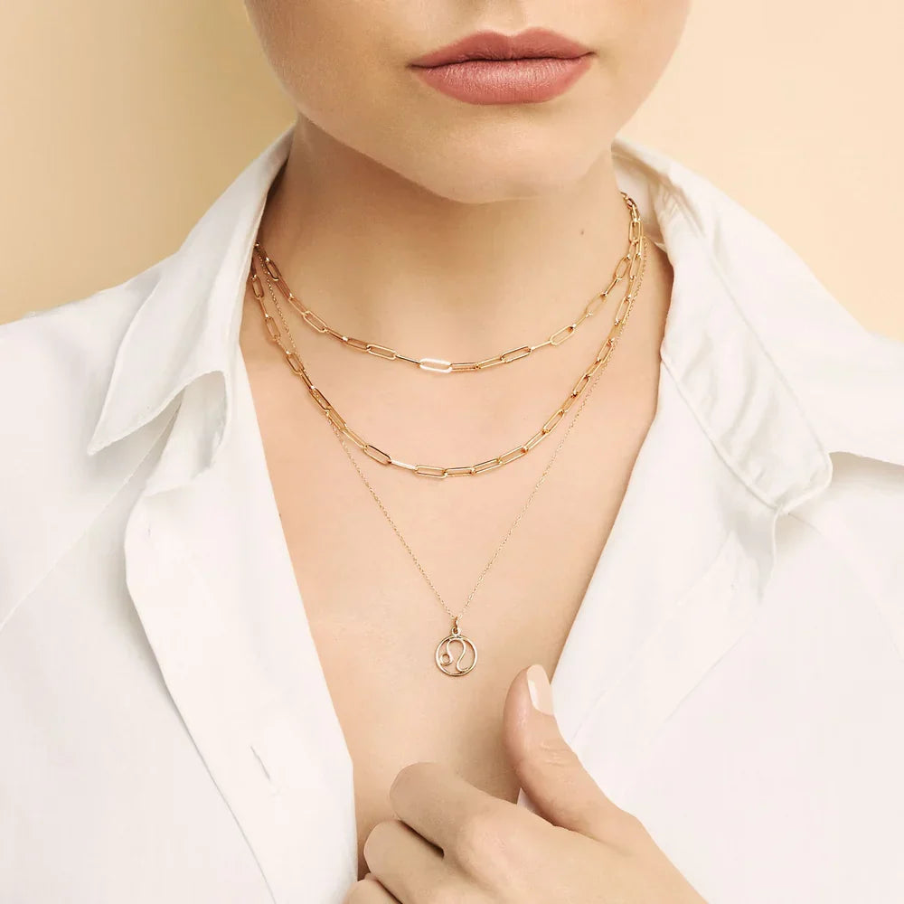 Zodiac sign necklace | Gold 18k