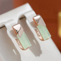 Elegant Green Earrings