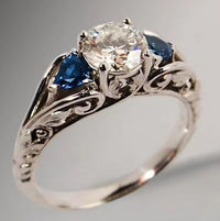 Vintage Boutique White Zircon Rings