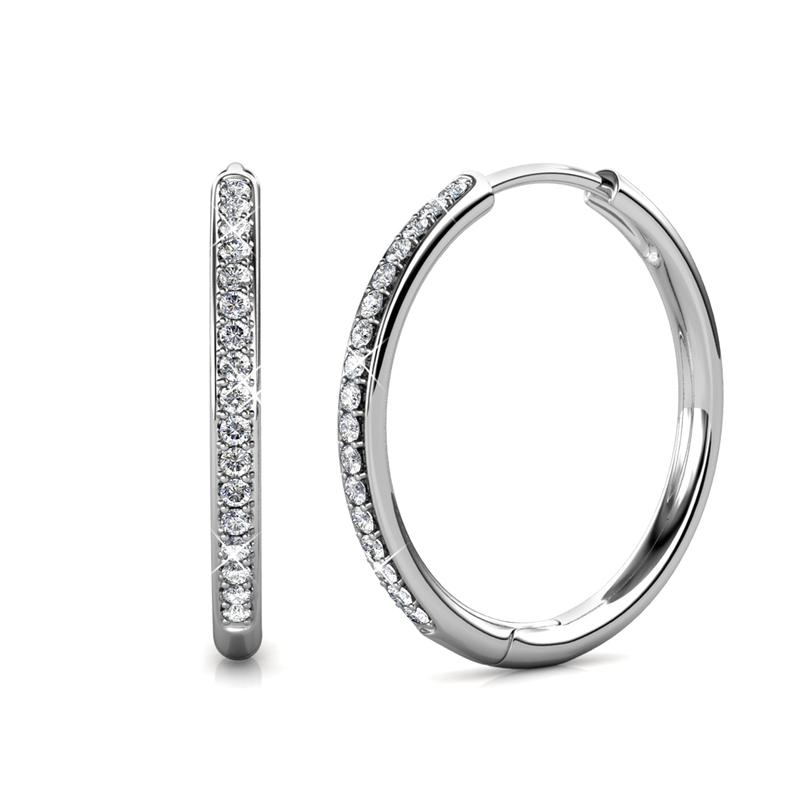 Sorel Pave Earrings | Gold 14k