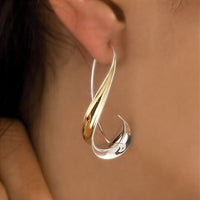 Sophisticated Luxe Twist Gold Earrings
