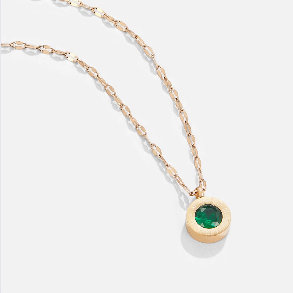 Green Crystal Athena Necklace