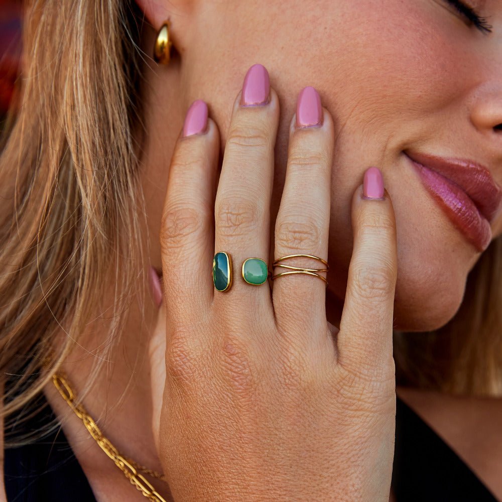 Green Willow Wrap Ring