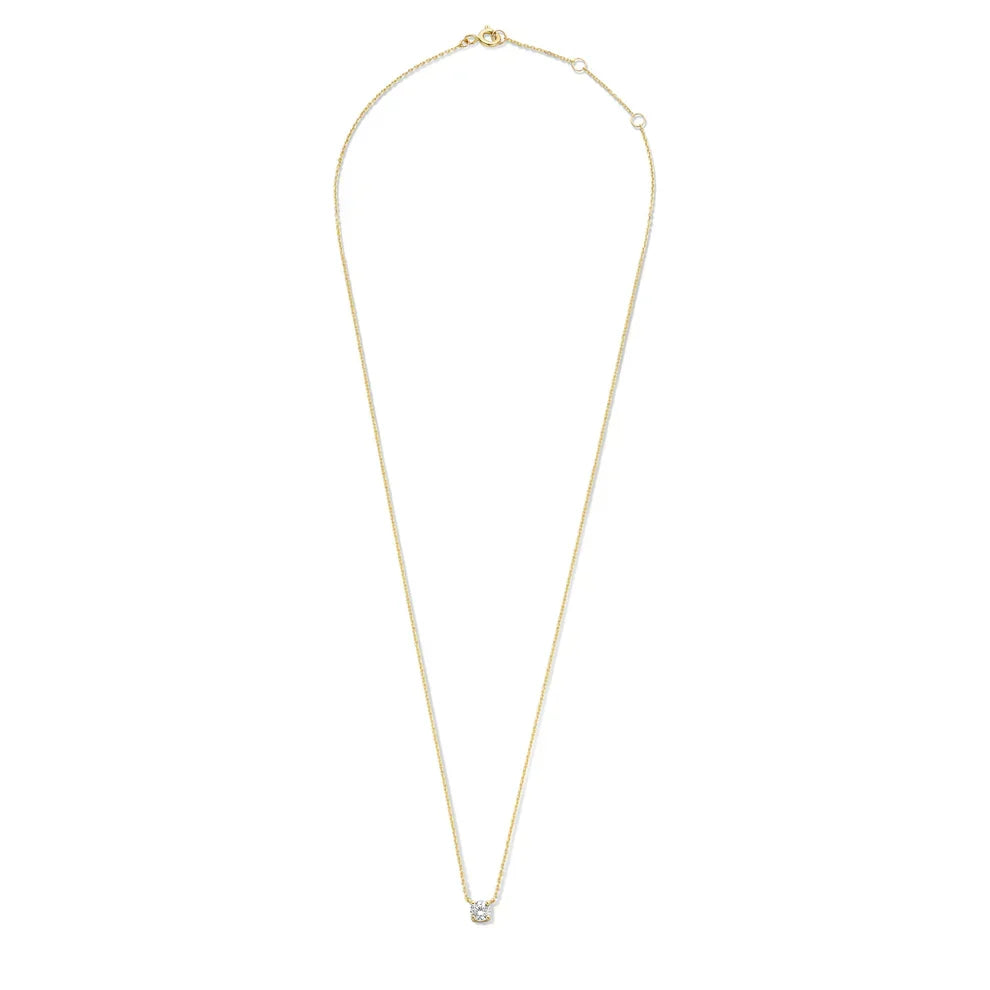 Cléa Moissanite Stone Necklace | Gold 14k