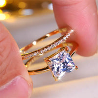 Vintage Diamond Ring Set