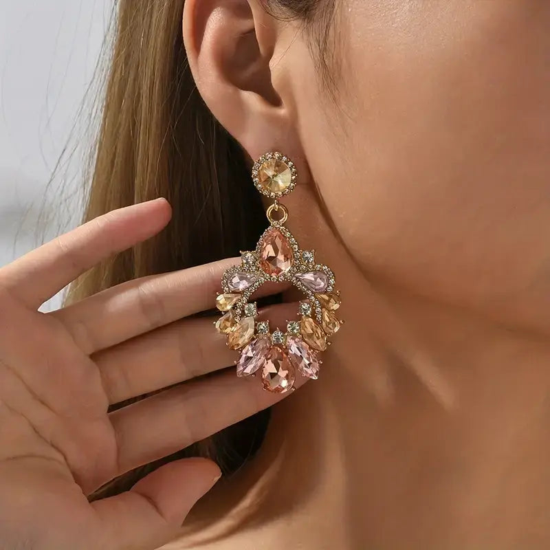 Boho Crystal Boho Dangle Earrings