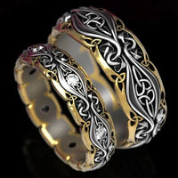 Vintage Couple Gold & Silver Ring