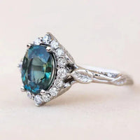 Brilliant Blue Vintage Ring