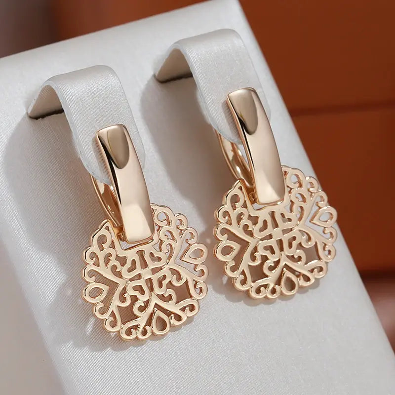 Golden Mandala Earrings