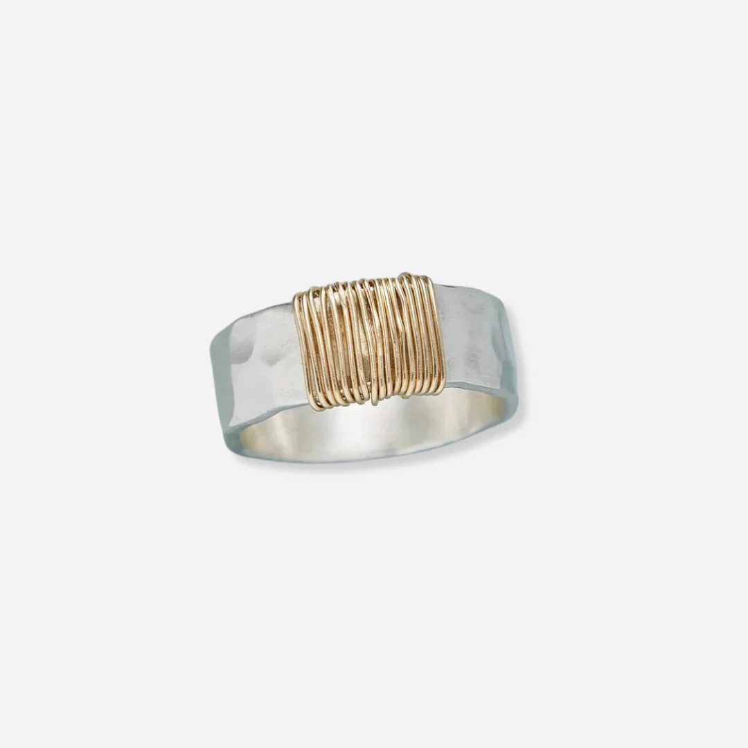 SILVER LABYRINTH RING
