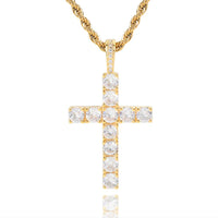 Classic Diamond Cross Necklace