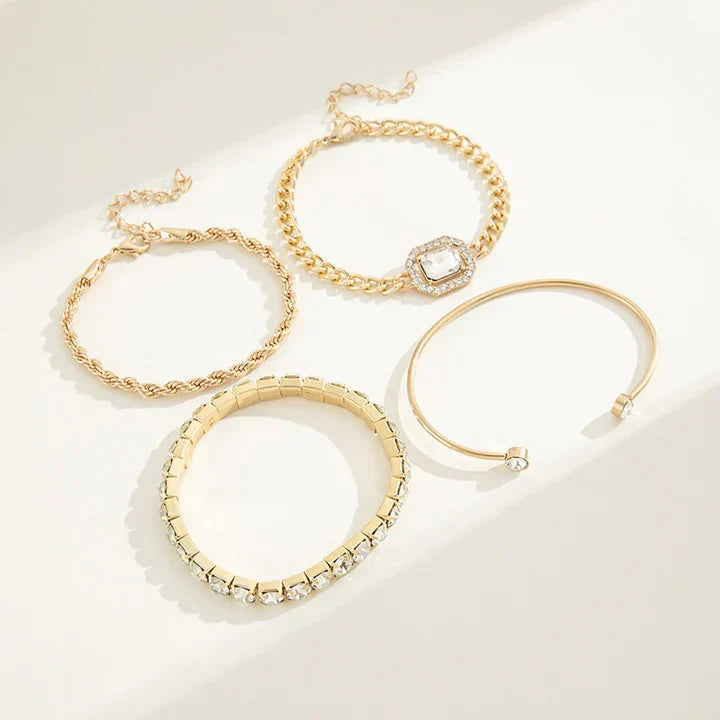 Domitia Calvina Bracelet Set | Gold 18k