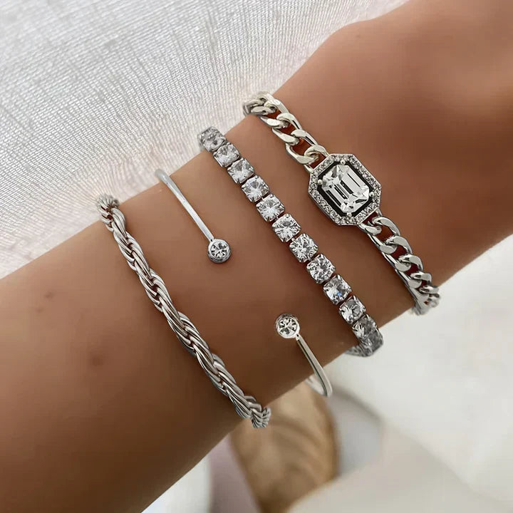 Domitia Calvina Bracelet Set | Gold 18k
